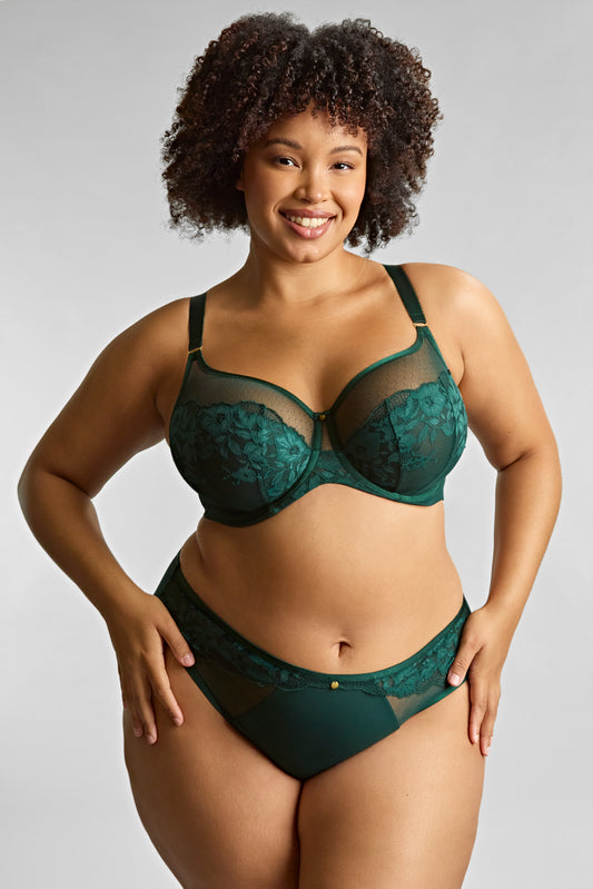 Sculptresse-Josephine culotte échancrée forest green