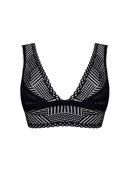 Antigel-TRESSAGE GRAPHIC brassière séduction tressage noir