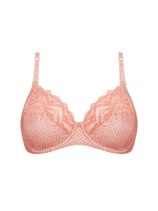 Antigel-Pétille en glam soutien-gorge emboîtant bulles rosées