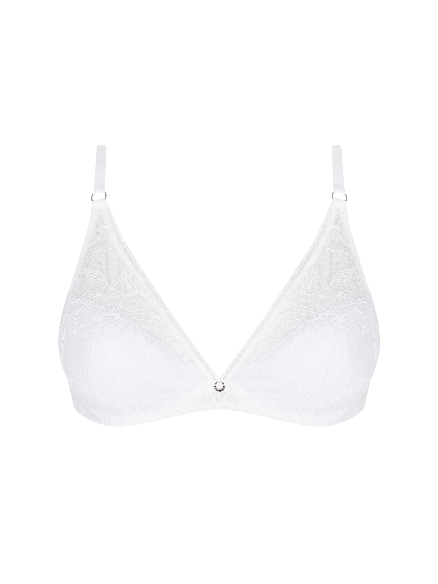 Antigel-DENTELLE REBELLE soutien-gorge demi-mousse plongeant blanc