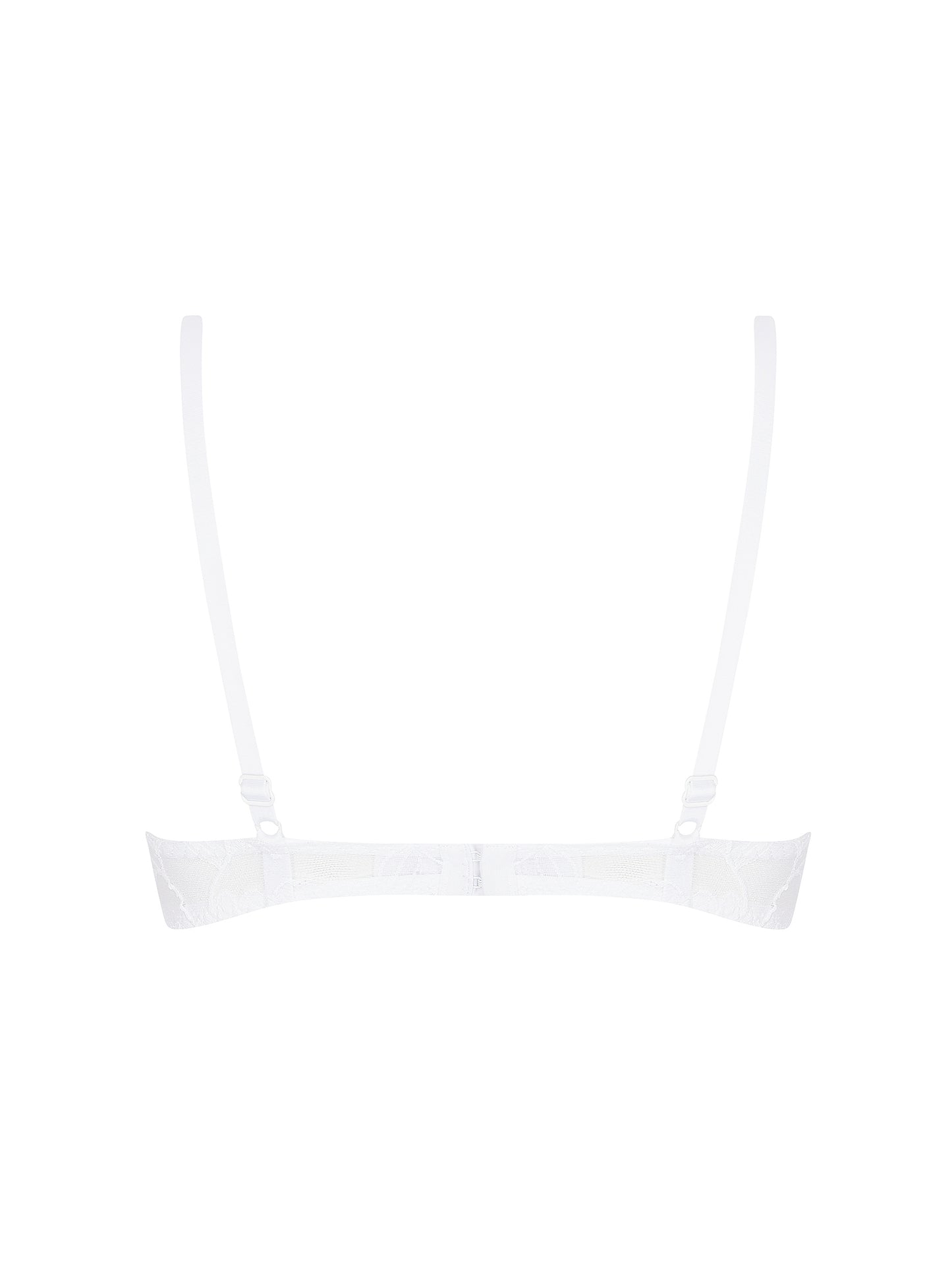Antigel-DENTELLE REBELLE soutien-gorge demi-mousse plongeant blanc
