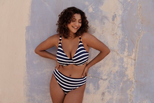 Primadonna Swim-Nayarit haut de bikini demi mousse plongeant water blue