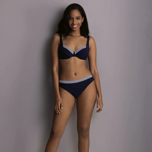 Anita-Milla haut de bikini marine/blanc
