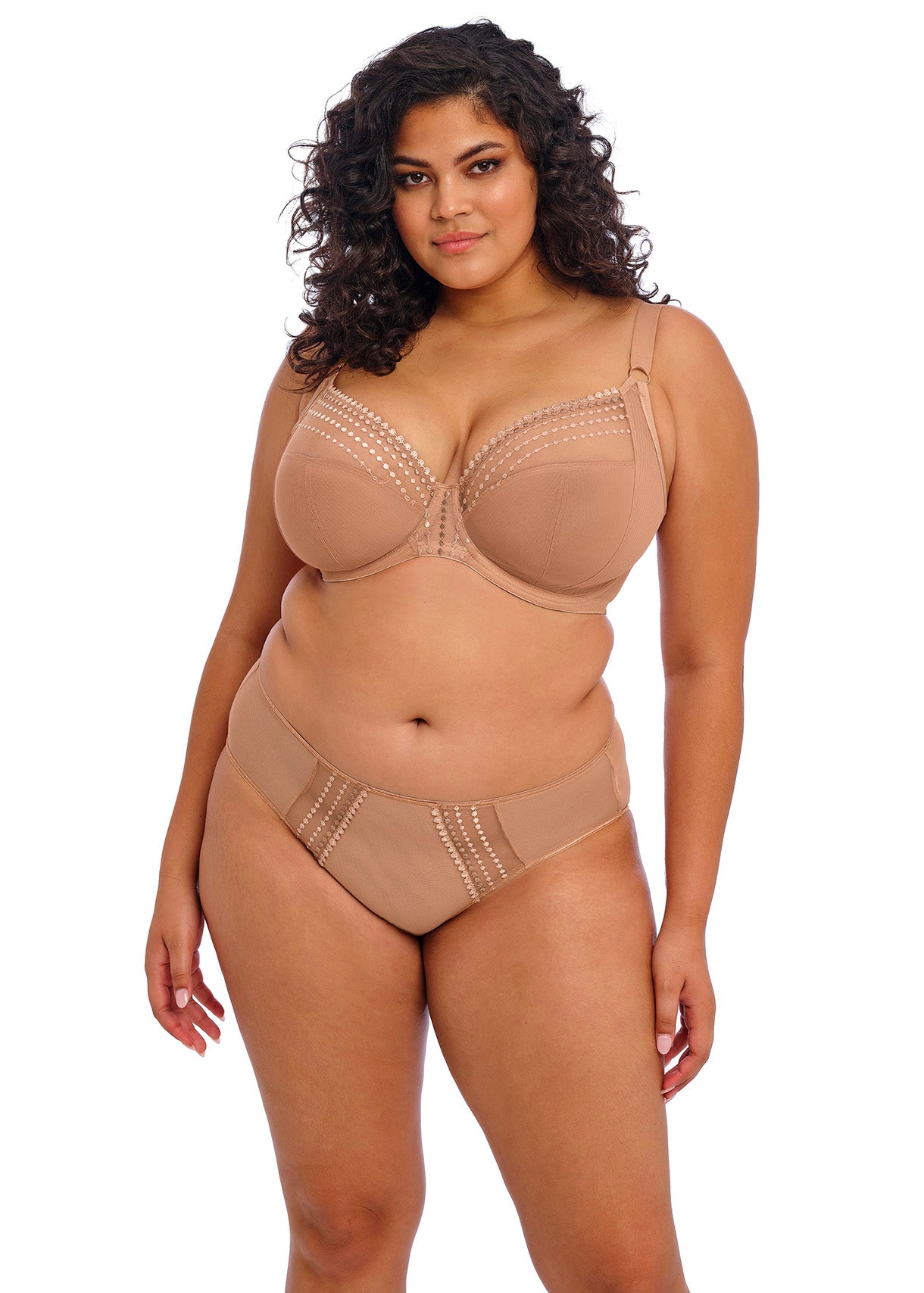 Elomi-Matilda soutien-gorge plongeant à armatures café au lait