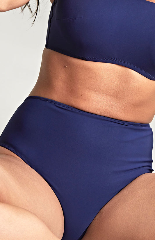 Panache Swim-culotte taille haute azzurro