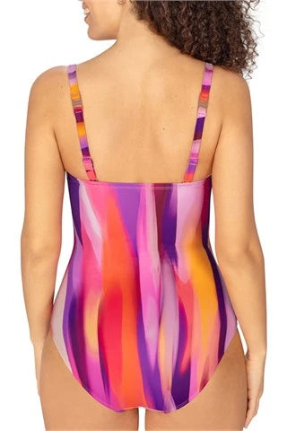 Amoena-Sunrise maillot de bain une pièce bandeau mélange de rose
