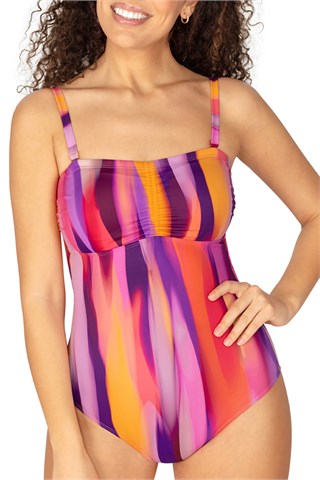 Amoena-Sunrise maillot de bain une pièce bandeau mélange de rose