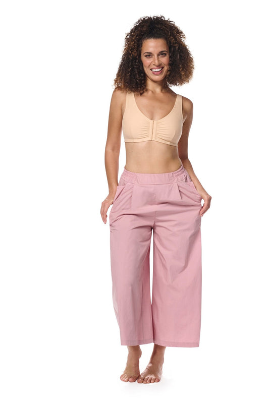Amoena - Fleur soutien - gorge en coton souple avec fermeture à agrafes à l'avant sable - Juste Pour Vous