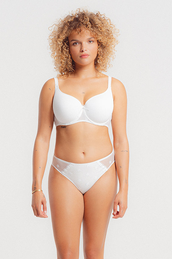 Louisa Bracq-Chantilly soutien-gorge spacer avec armatures blanc