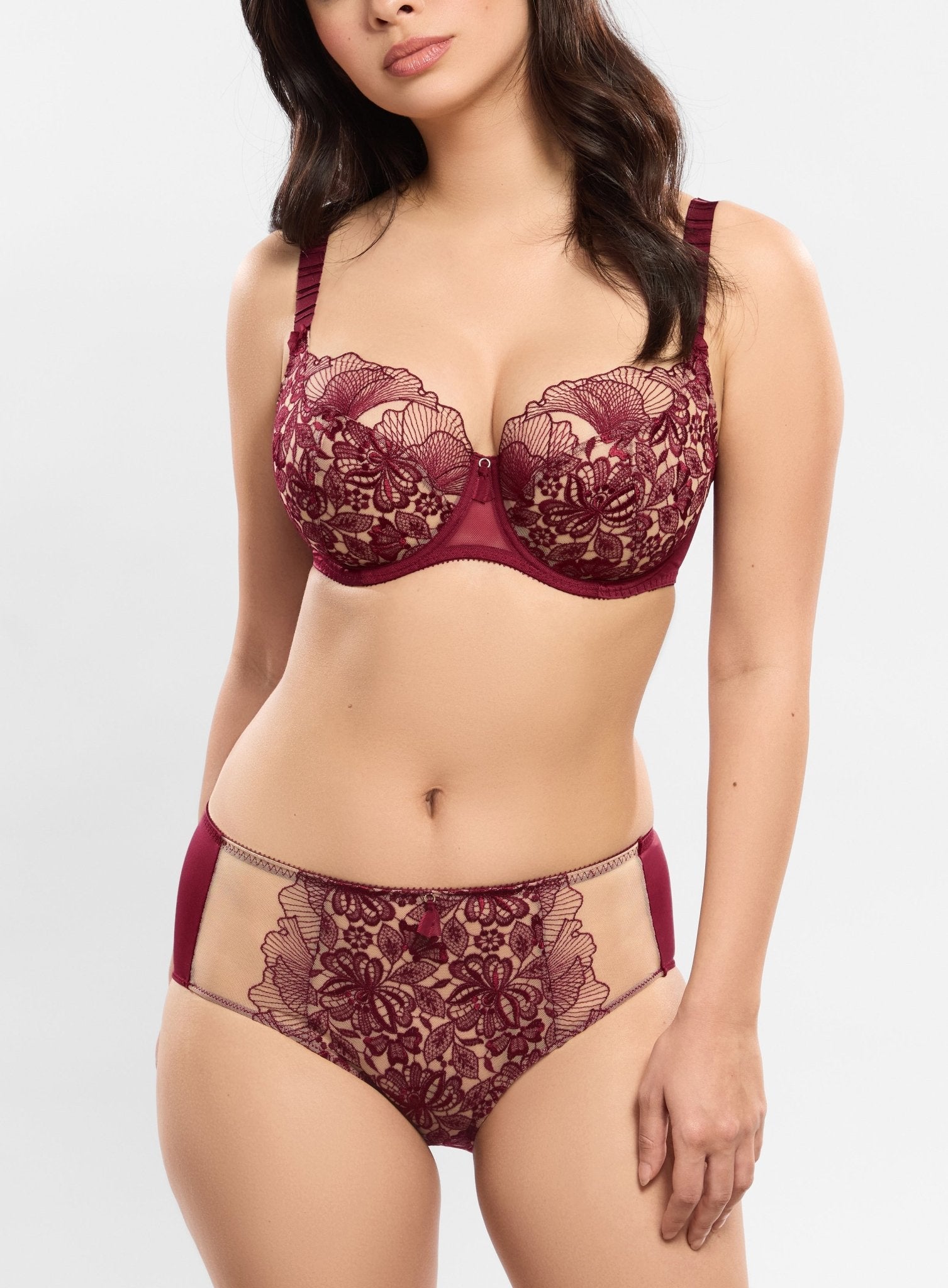 Empreinte - Agathe culotte Amarante - Juste Pour Vous