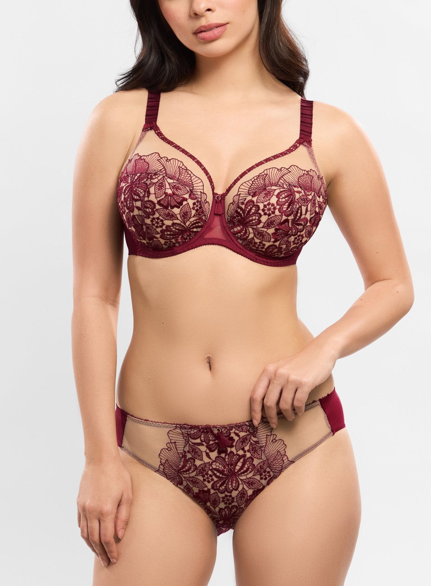 Empreinte - Agathe slip Amarante - Juste Pour Vous
