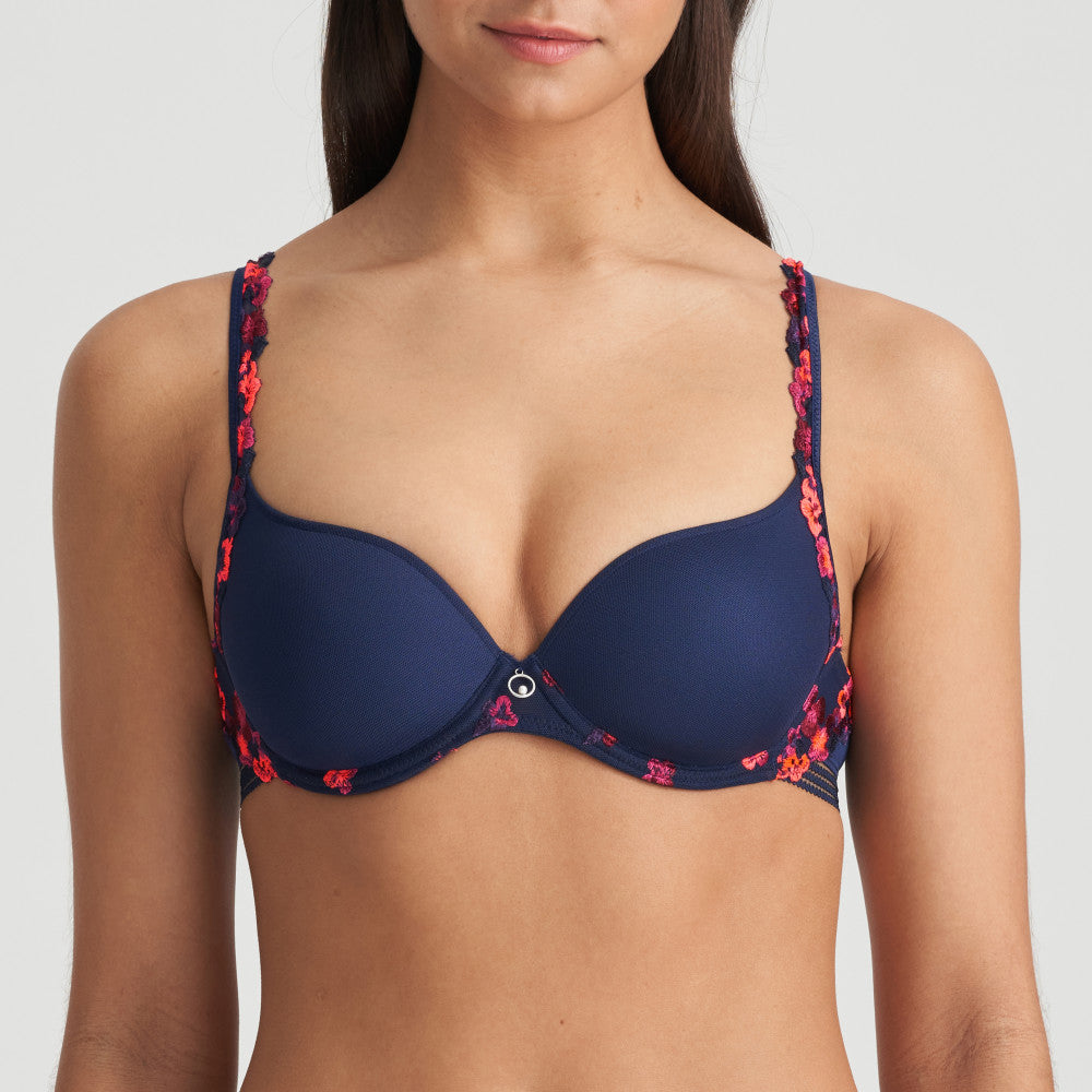 Marie Jo-Nathy soutien-gorge rembourré forme coeur water blue
