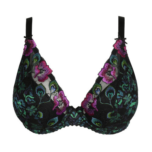 Primadonna-San Angel soutien-gorge demi mousse plongeant peacock feather