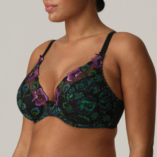 Primadonna-San Angel soutien-gorge demi mousse plongeant peacock feather