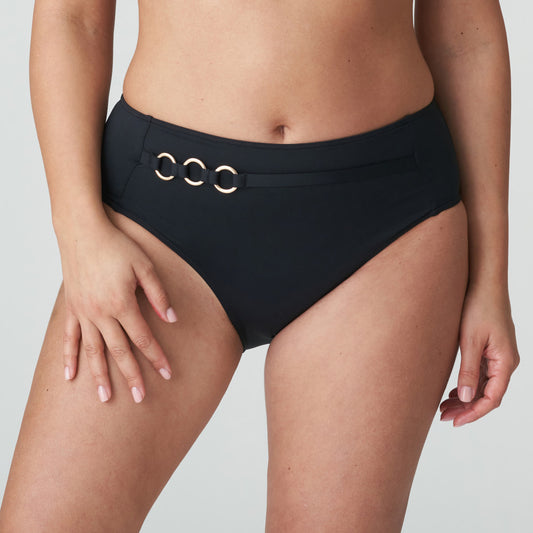 Primadonna Swim-Damietta slip bikini taille haute noir
