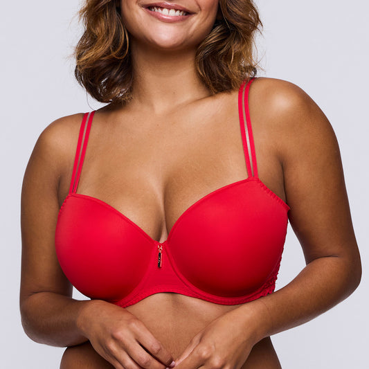 Primadonna Twist-East End soutien-gorge balconnet rembourré True Red