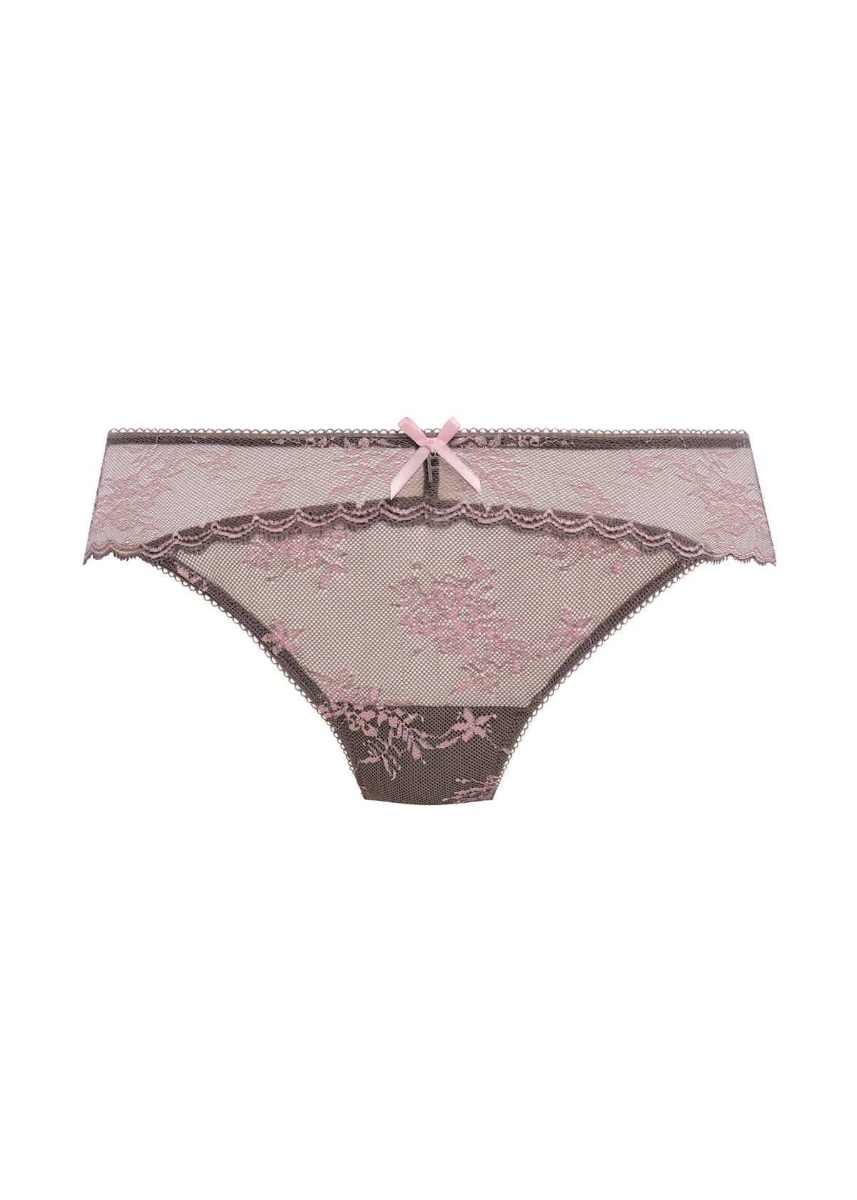 Freya - Offbeat Decadence culotte gris/rose - Juste Pour Vous