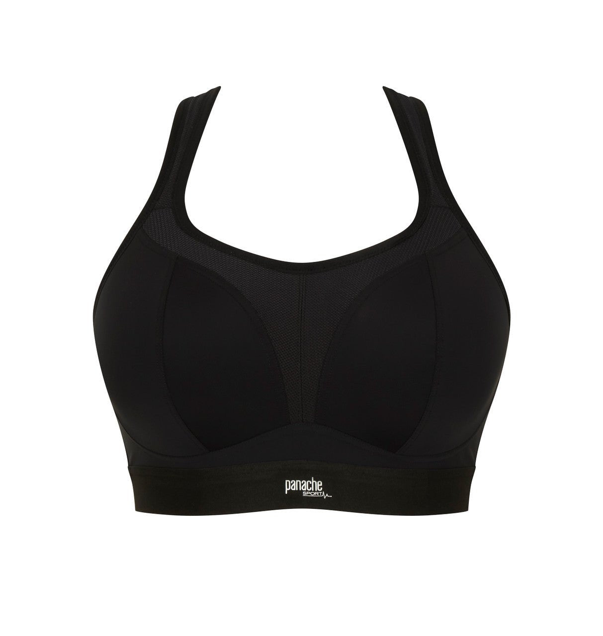 Panache Sport - Boundless soutien - gorge de sport rembourré sans armature noir - Juste Pour Vous