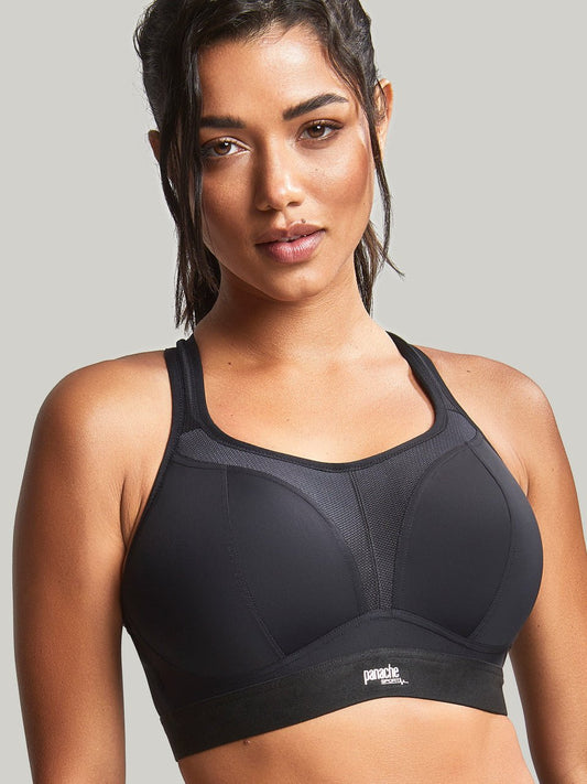 Panache Sport - Boundless soutien - gorge de sport rembourré sans armature noir - Juste Pour Vous
