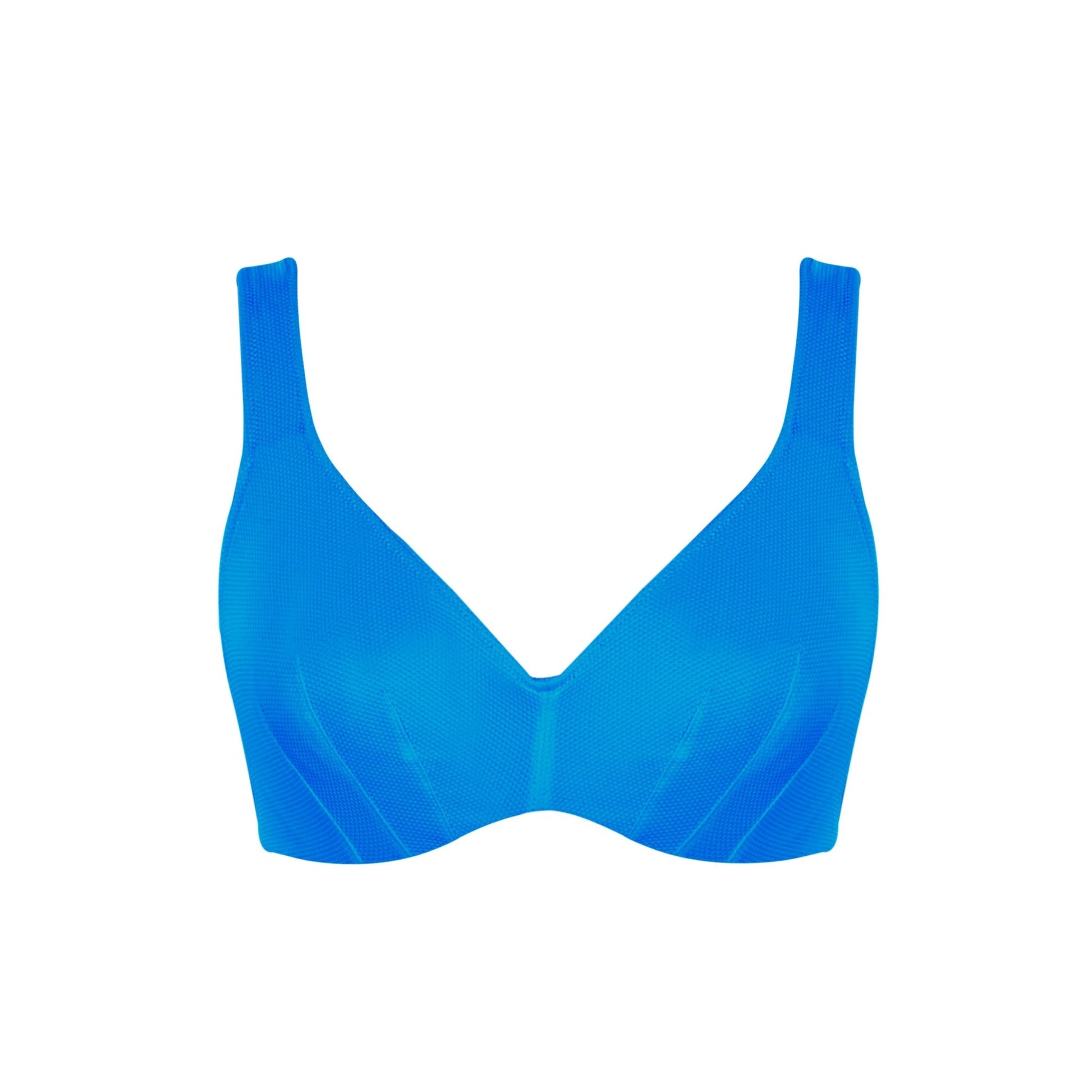 Panache Swim - Jennifer haut de bikini plongeant Aurora blue - Juste Pour Vous