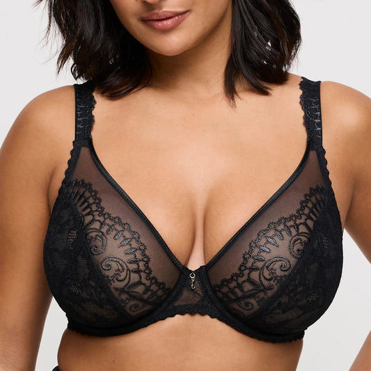 Primadonna - Shimla soutien - gorge à décolleté plongeant noir - Juste Pour Vous