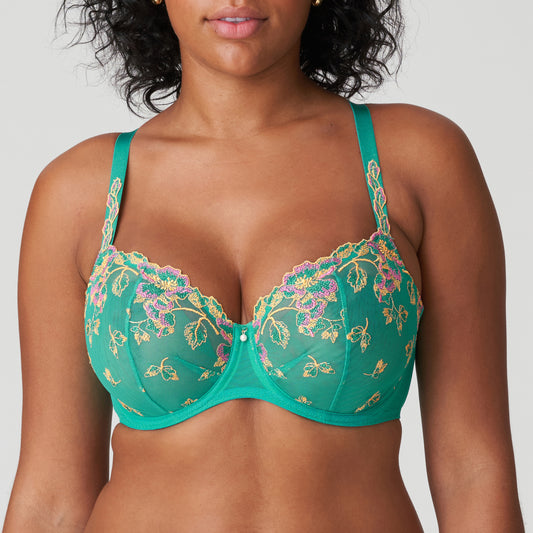 Primadonna-Lenca soutien-gorge balconnet à couture verticale Sunny Teal