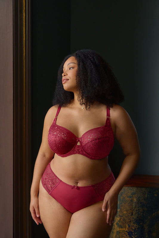 Sculptresse - Estel soutien - gorge emboîtant avec armatures Cherry red - Juste Pour Vous
