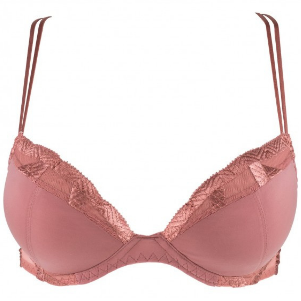 Louisa Bracq-Serie soutien-gorge push up avec armatures terracotta
