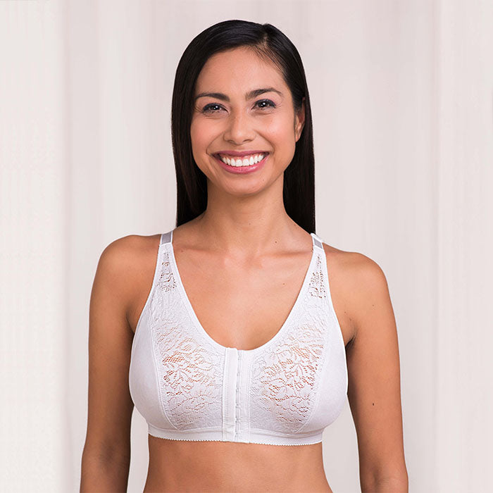 Trulife-Charlotte soutien-gorge souple à fermeture avant blanc