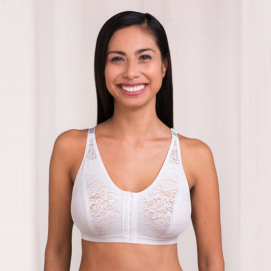 Trulife-Charlotte soutien-gorge souple à fermeture avant blanc