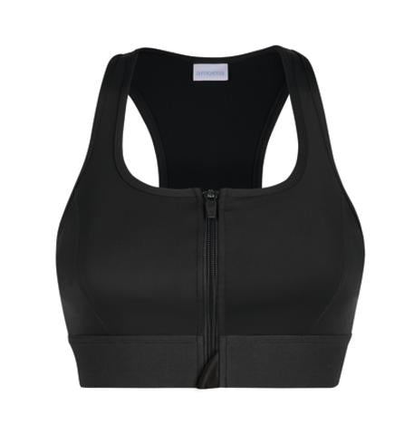 Amoena-Gloria soutien-gorge de sport noir à fermeture avant