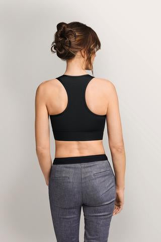 Amoena-Gloria soutien-gorge de sport noir à fermeture avant